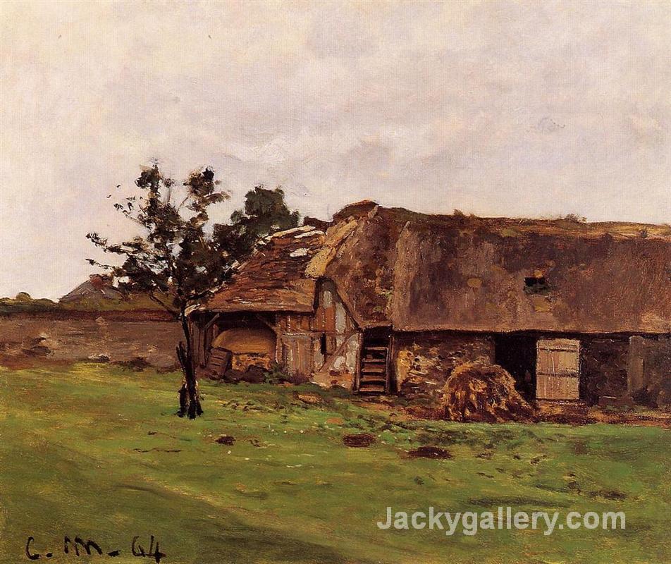 Farm near Honfleur by Claude Monet paintings reproduction